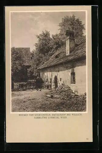 AK Villach, Bauernhof im Sonnenschein