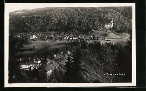 AK Grades, Gesamtansicht mit Schloss und Kirche