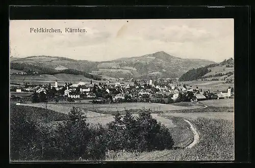 AK Feldkirchen, Totalansicht aus der Ferne