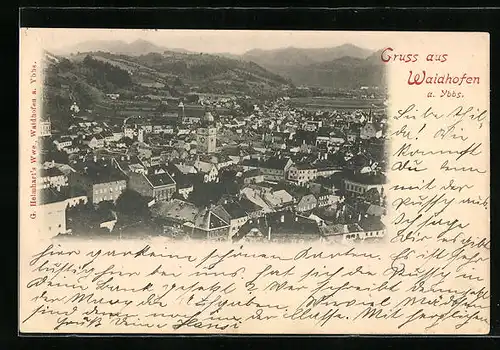 AK Waidhofen /Ybbs, Teilansicht von oben