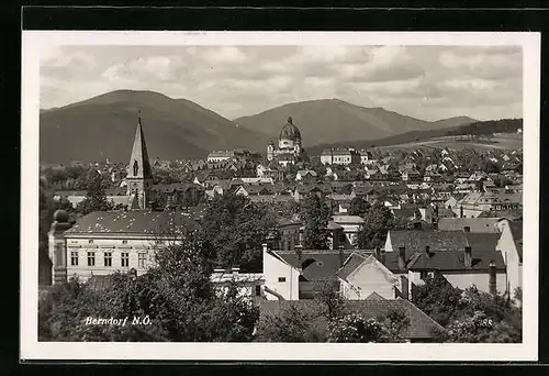 AK Berndorf, Teilansicht mit Blick auf Bergkette