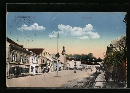 AK Amstetten, Partie am Hauptplatz