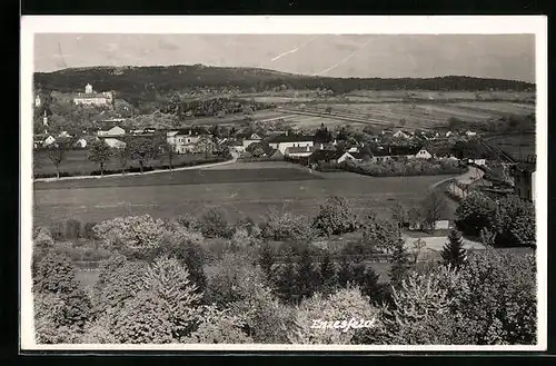 AK Enzesfeld, Panorama des Ortes mit Umgebung