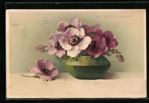 Künstler-AK Catharina Klein: Blumen in der Vase