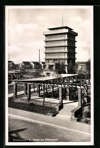 AK Reichenbach i. V., Partie am Wasserturm