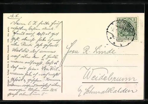 AK Pössneck i. Th., Blick auf West-Pössneck