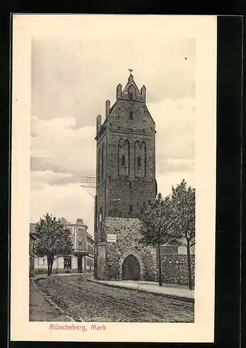 AK Müncheberg /Mark, Der Pulverturm