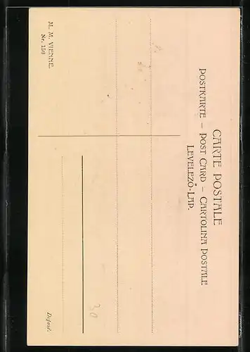 Künstler-AK M. Munk Nr. 150: Hübsche junge Frau mit Stupsnase und Hochsteckfrisur