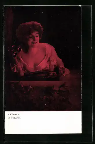 Künstler-AK M. Munk Nr. 142: Im Theater