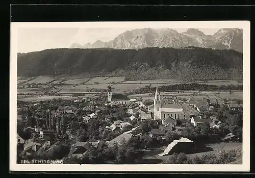 AK Schladming, Ortsansicht aus der Vogelschau