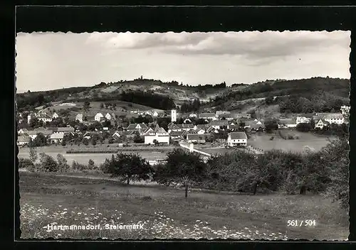 AK Hartmannsdorf, Totalansicht aus weiter Ferne