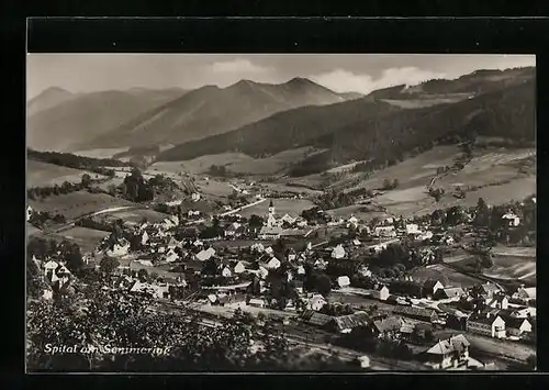 AK Spital am Semmering, Gesamtansicht vom Berg aus