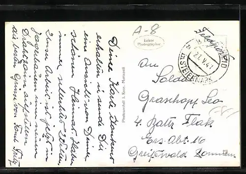 AK Wegscheid, Ortsansicht mit Blick ins Tal