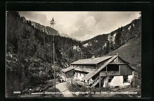 AK Bruck /Mur, Gasthaus Schwabenbartl in der Fölz