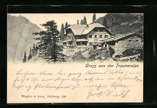 AK Bruck, Gasthaus Trauneralpe