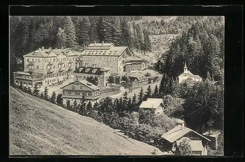 AK Bad Fusch, Hotel Weilguni aus der Vogelschau