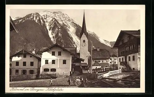 AK Krimml im Pinzgau, Partie am Kirchplatz