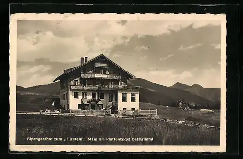 AK Krimml, Gasthof Filzstein am Plattenkogel
