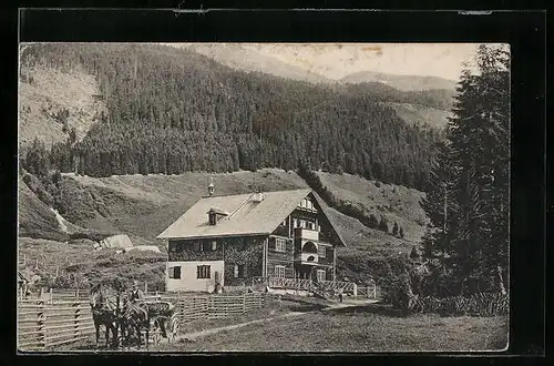 AK Rauris, Gasthof Bodenhaus im Raurisertal