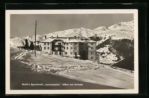 AK Krimml, Waltls Sporthotel Gerlosplatte im Winter