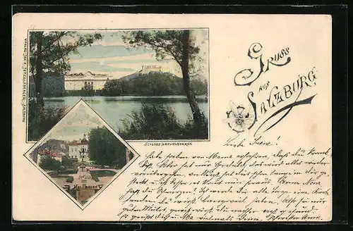 AK Salzburg, Schloss Leopoldskron, Hellbrunn