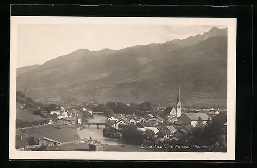 AK Bruck Fusch im Pinzgau, Teilansicht mit Kirche