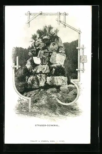 AK Golling, Blick auf das Struber-Denkmal