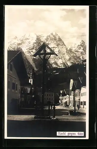 AK Kuchl, Ortsansicht mit dem Göll