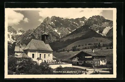 AK Hintertal bei saalfelden, Meer g. d. Hochkönig