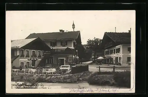 AK Kaprun, Blick auf Ortler's Gasthaus Neuwirt