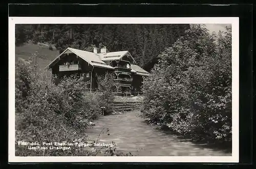 AK Filzmoos, Blick auf das Gasthaus Linsinger