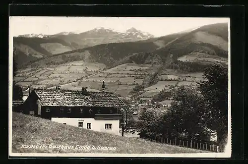 AK Kaprun, Blick auf das Gasthaus Einöd