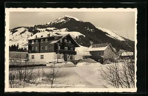 AK Hinterglemm-Saalbach, Hotel Frohe Heimat