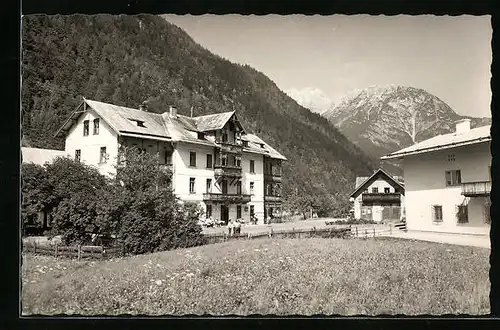 AK Weissbach bei Lofer, Gasthaus im Landschaftspanorama
