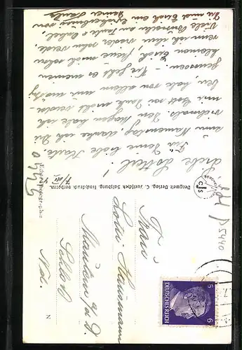 AK Golling, Strassenpartie am oberen Markt mit Gasthof zum schwarzen Adler