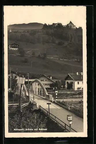 AK Mittersill, Brücke mit Schloss