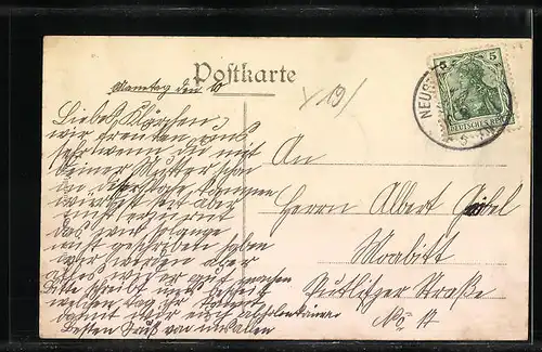 AK Neustadt /Dosse, Strassenpartie mit Blick zur Kirche