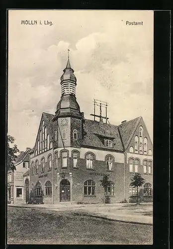 AK Mölln i. Lbg., Kaiserliches Postamt