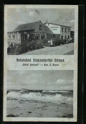 AK Stakendorfer Strand, Hotel Seelust von E. Bauer