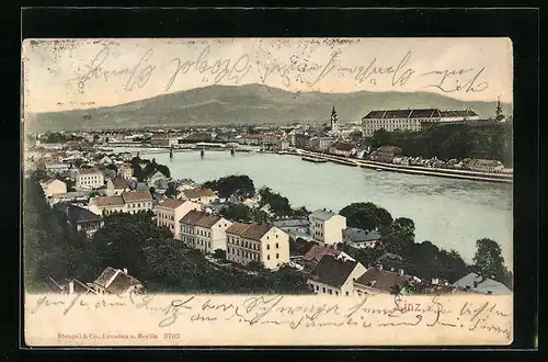 AK Linz a. D., Panorama, Flusspartie