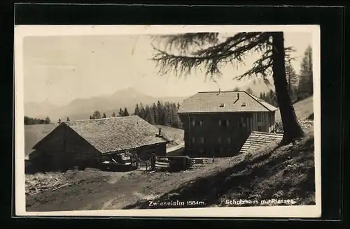 AK Gosau, Zwieselalm mit Schutzhaus