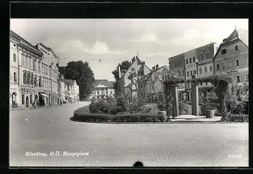 AK Eferding, Hauptplatz mit Geschäften