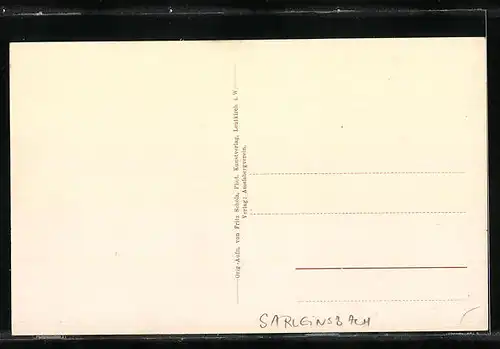 AK Sarleinsbach, Panorama gegen Osten, Gebäudeansicht