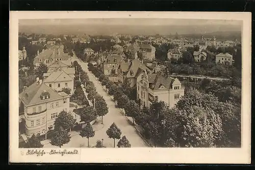 AK Dresden-Klotzsche, Teilansicht mit Strassenpartie