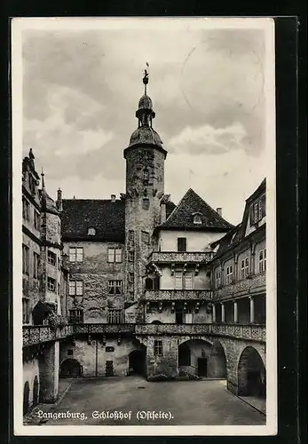 AK Langenburg, Schlosshof Ostseite