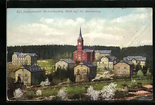 AK Hochweitzschen, Blick auf die Ansiedlung