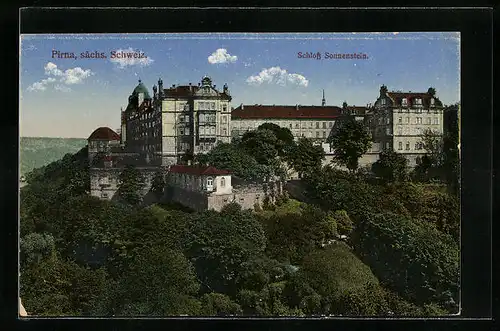 AK Pirna i. d. sächs. Schweiz, Schloss Sonnenstein