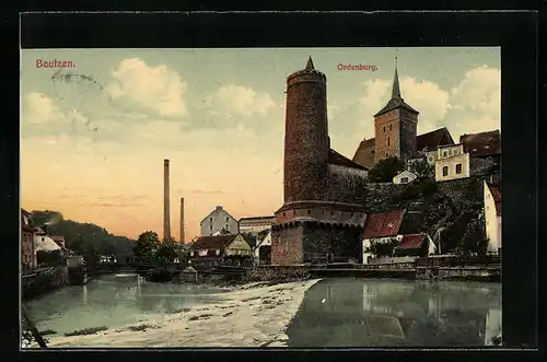 AK Bautzen, Blick auf die Ordenburg