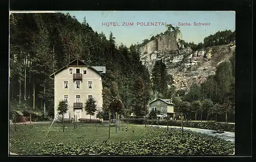 AK Polenztal /Sächs. Schweiz, Hotel zum Polenztal