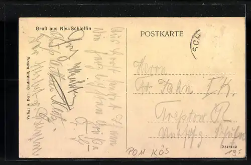 AK Neu-Schleffin, Gasthof Waldschänke zum Nord-Stern